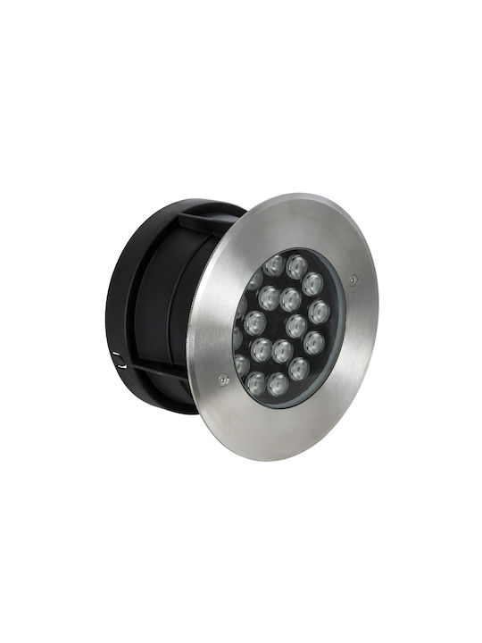 GloboStar Undergroundsina Spot Floor Lamp 18W with Natural White Light IP68 White