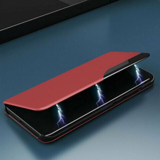 Techsuit Husa pentru Umschlag Rückseite Kunststoff / Leder Magnetisch Rot (Galaxy A30s)
