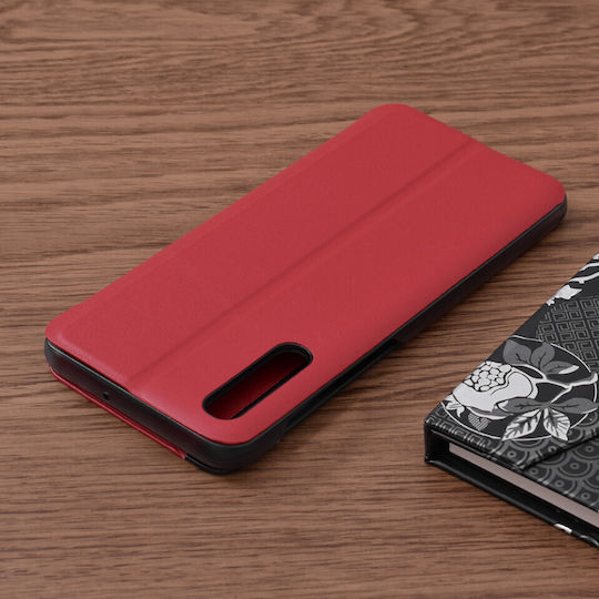 Techsuit Husa pentru Umschlag Rückseite Kunststoff / Leder Magnetisch Rot (Galaxy A30s)