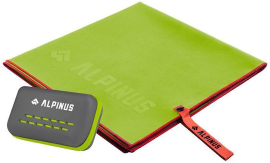 Alpinus Πετσέτα Microfiber Προσώπου Πράσινη 100x50εκ.