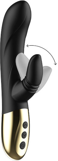 Ibiza Licking Rabbit Vibrator Δονητής Rabbit 20cm Black