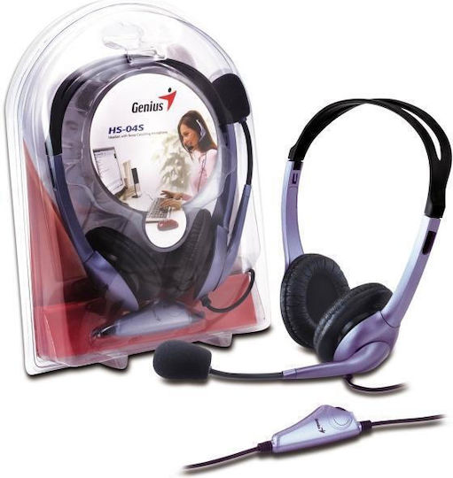 Genius Hs-04s On Ear Căști Multimedia cu microfon și conexiune Jack de 3,5 mm