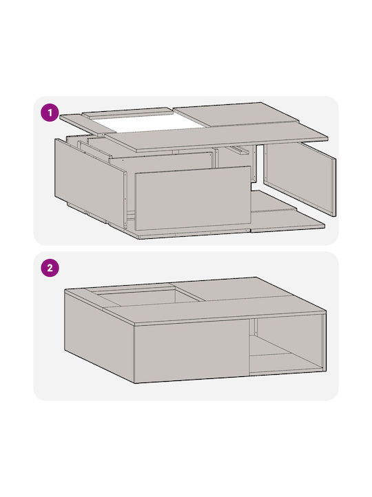vidaXL Τζάκι Εξωτερικού Χώρου Μεταλλικό 100x100x30cm