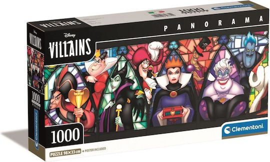 Disney Villains Panorama Puzzle 2D 1000 Pieces