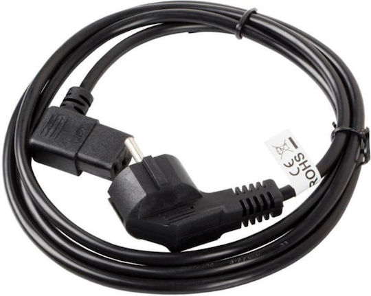 Lanberg IEC C13 - Schuko Kabel 3m Schwarz