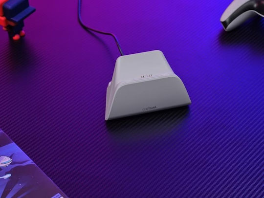 GXT 255W Βάση Φόρτισης για 1 χειριστήριο PS5 Λευκή