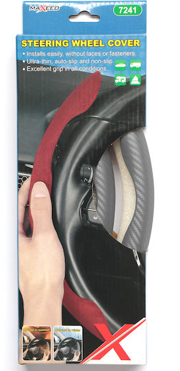 Set aus 2 Teilen Halb-Lenkradabdeckung Carbon Typ - Anthrazit - Grau