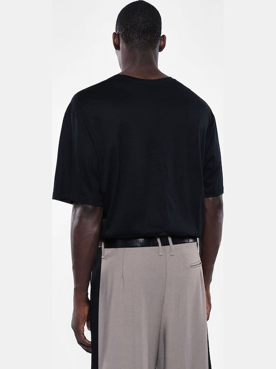 Short Sleeve Blouse Black