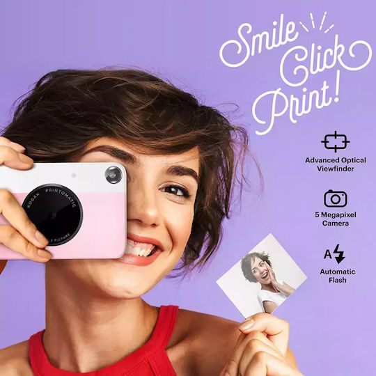 Kodak Printomatic Instant Φωτογραφική Μηχανή Pink