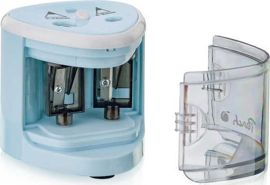 Peach Double Sharpener Blue Barrel 1pcs