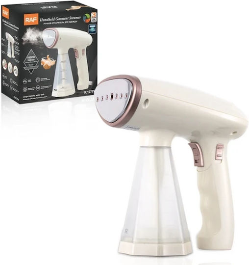 Raf R1277w Aparat de călcat cu abur pentru haine de Mână 1600W cu rezervor 200ml Alb