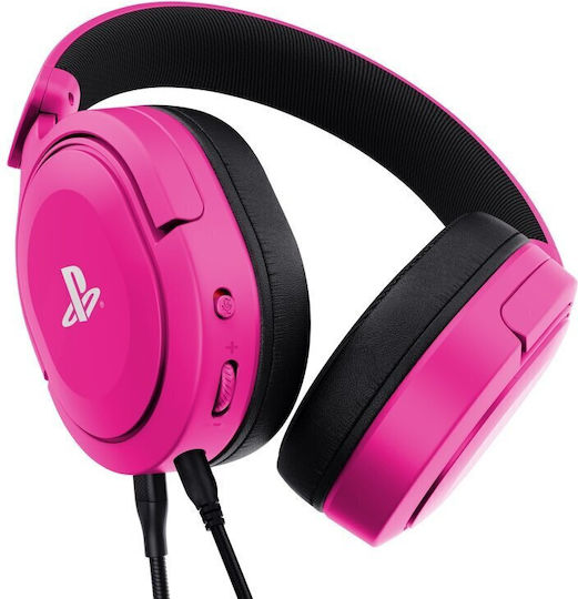 Trust GXT 498 Forta Over Ear Gaming Headset with 3.5 mm Pink Connectivity for PS5