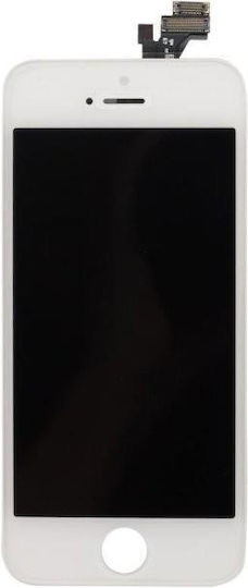Οθόνη Lcd με Μηχανισμό Αφής για iPhone 5S. (Λευκό)