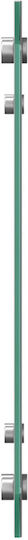 vidaXL Christmas Glass Glass Gray L80xW40cm.