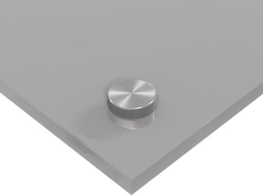 vidaXL Christmas Glass Glass Gray L80xW40cm.
