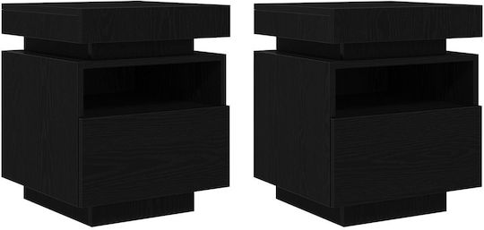Комоди Дървени Black oak 2бр 40x39x48.5см