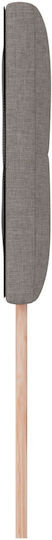 vidaXL Bett Kopfteil aus Stoff Taupe 100x7x88cm