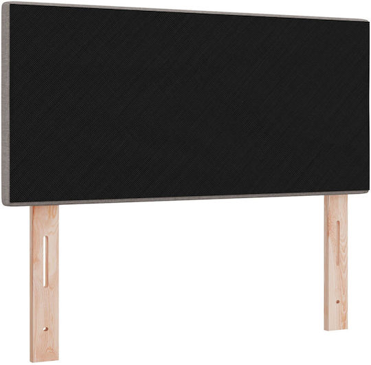 vidaXL Bett Kopfteil aus Stoff Taupe 100x7x88cm