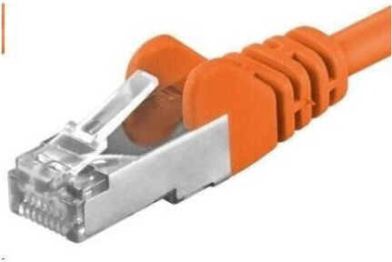 PremiumCord S/FTP Cat.6a (Gigabit) Καλώδιο Δικτύου Ethernet 0.25m Πορτοκαλί