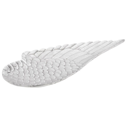 vidaXL Bol Decorativ Aluminiu Argintiu 40x18x4cm 2buc