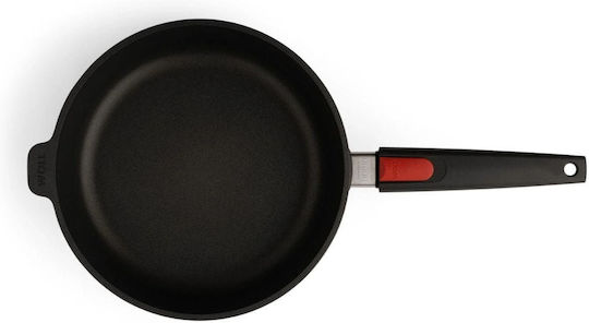 Woll tigaie sauté Cu capac din Aluminiu Turnat cu Strat Antiaderent 24cm