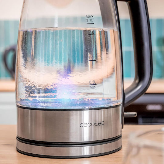 Cecotec Thermosense Fierbător 1.7lt 2200W Argintiu
