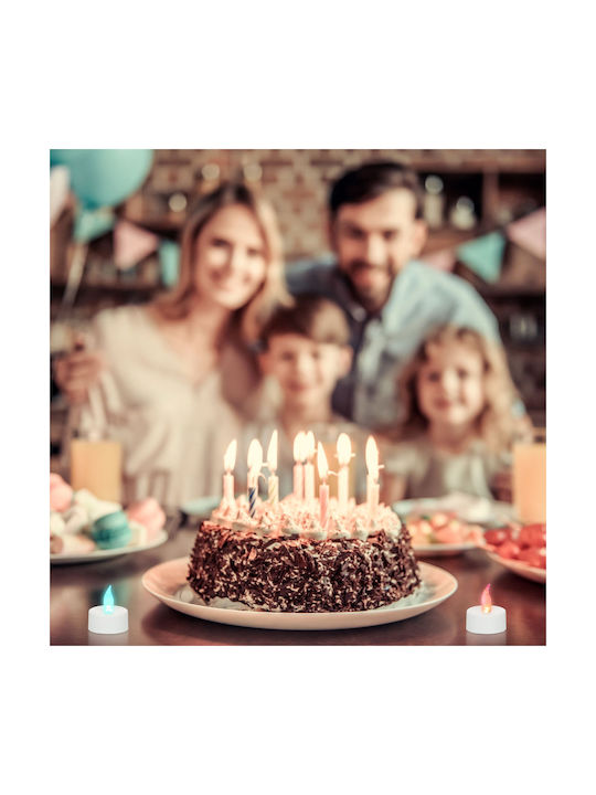 Relaxdays Декоративна Лампа Свещ Многоцветен 2бр