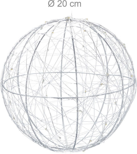 Relaxdays Decorative Lamp White