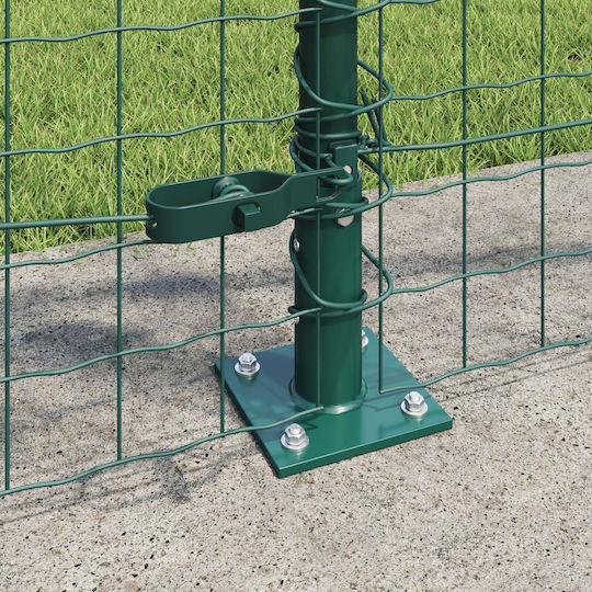 vidaXL Draht für Gartenzaun aus Metall 3.2x3.2x90cm 13Stück Green
