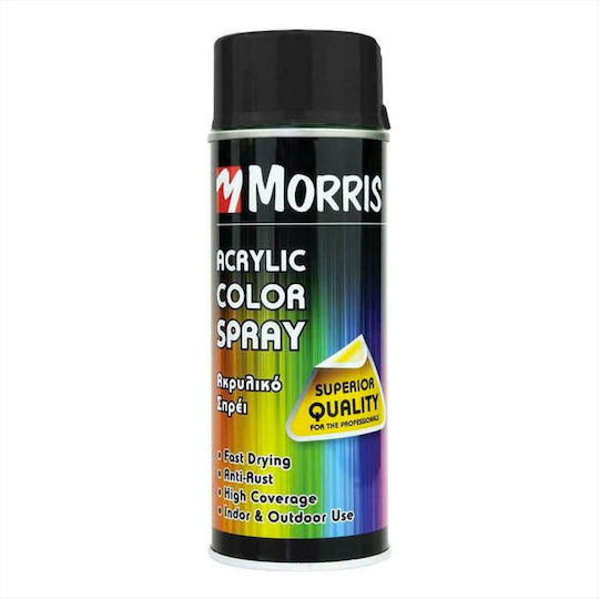 Benman Σπρέι Βαφής Acrylic με Γυαλιστερό Εφέ Jet Black RAL 9005 400ml