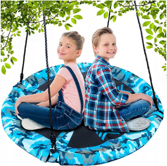 Metal Hanging Swing 100x100x100cm Blue