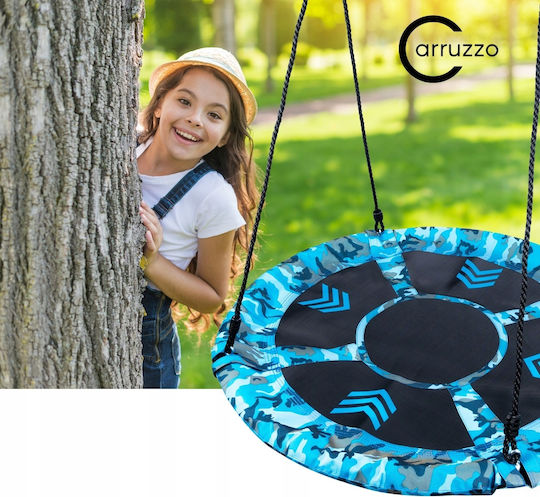 Metal Hanging Swing 100x100x100cm Blue