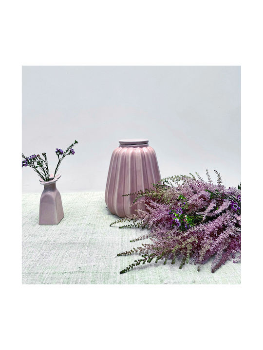 Selected by Pragmatic Decorative Vase Pink 17.5x17.5x22cm