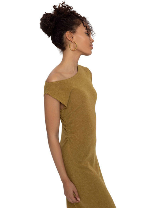 Kynthia Summer Maxi Knitted Dress Khaki