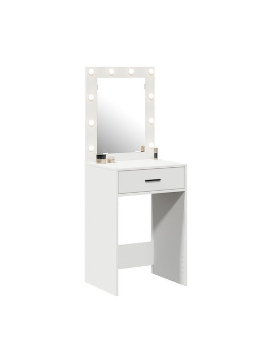 Schminktisch Hölzern White 50x41x135cm