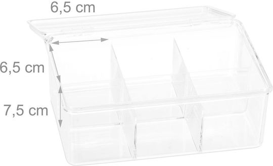 Relaxdays Box für Tee / Kaffee mit Deckel Kunststoff Transparent 14.5x9x21.5cm Relaxdays Box für Tee / Kaffee mit Deckel Kunststoff Transparent 14.5x9x21.5cm