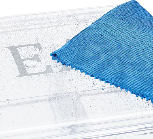 Relaxdays Caseta Pentru Ceai Cu Capac Din Plastic Transparent 15x9x21.5cm