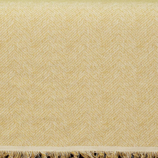 Cotone Dreisitzer-Sofa Wurf Castelo 170x300cm Yellow