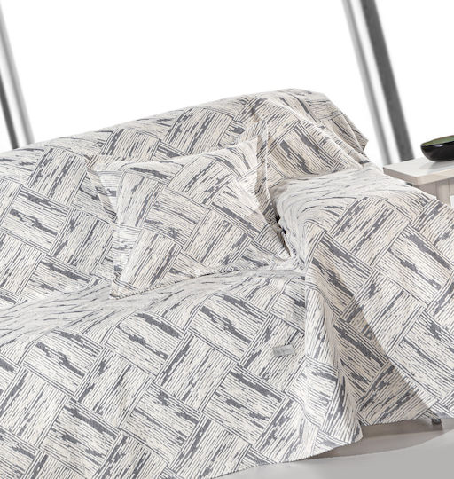 Guy Laroche Ριχτάρι Πολυθρόνας Chenille 180x145εκ. Smoke