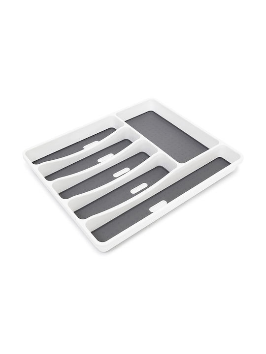 Relaxdays Tăvi Pentru Tacâmuri De Sertar Din Plastic 40.5x32.5x5cm Albă