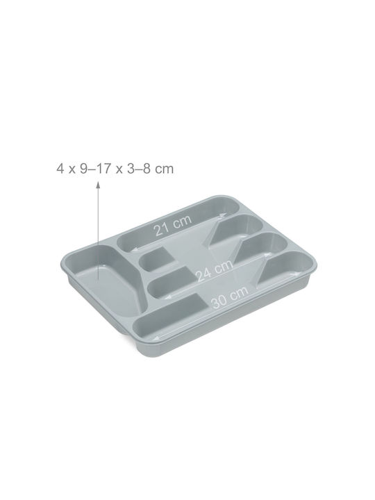Relaxdays Drawer Cutlery Tray Plastic 33x25x4cm