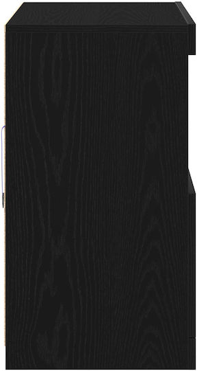 Мебели за съхранение дървен Black Oak 81x37x67см