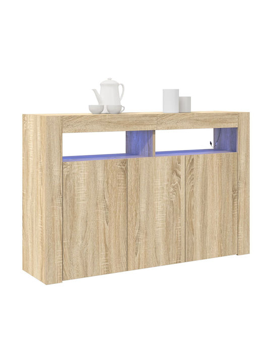 Bufet Dulap Sonoma Engineered Wood Brown 116x30x75cm