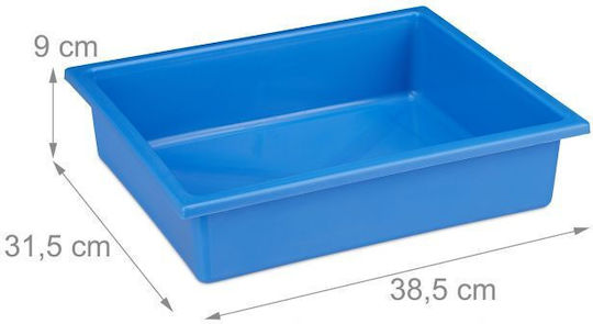 Set Masă cu Scaune pentru Copii pentru Desen din Plastic Bej Relaxdays