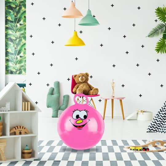Relaxdays Cutie de Depozitare Jucării pentru Copii din Țesătură Roz 55x45cm 1buc