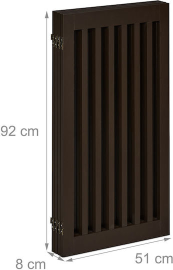 Relaxdays Ușă de siguranță din Lemn în Culoare Maro 205x92cm 1buc