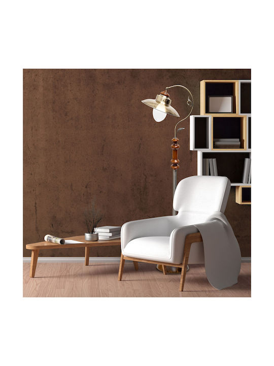 Relaxdays Lampa de podea Î175cm. cu Soclu pentru Bec E27 Maro