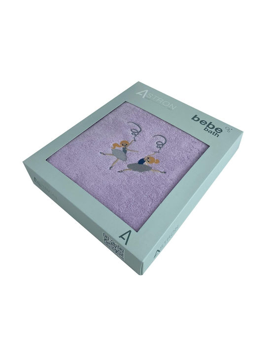 Astron Italy Σετ Βρεφικές Πετσέτες 2τμχ Ballerines Βάρους 480gr/m²