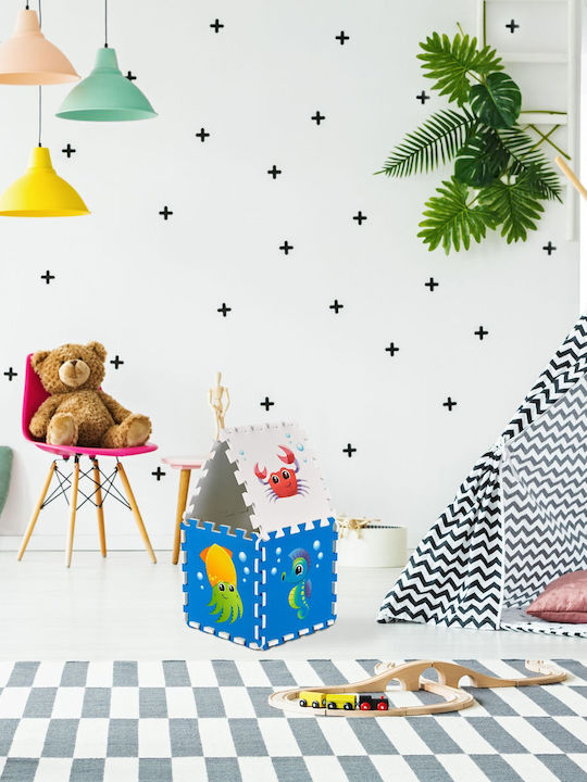 Relaxdays Interaktives Kinder-Bodenpuzzle Design 9-teilig