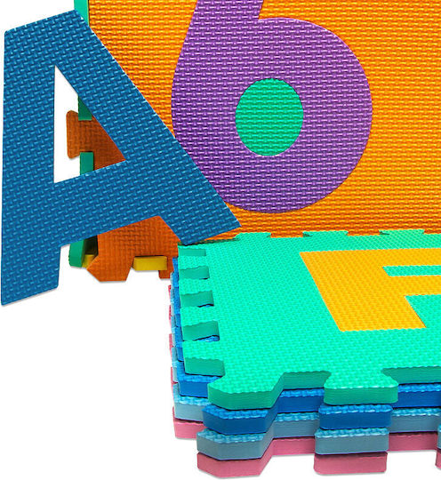 Deuba Puzzle de podea educativ pentru copii cu litere 36buc